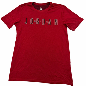 Jordan Drifit Activewear Athletic Basketball Bold Red Short Sleeve Tee Men Small